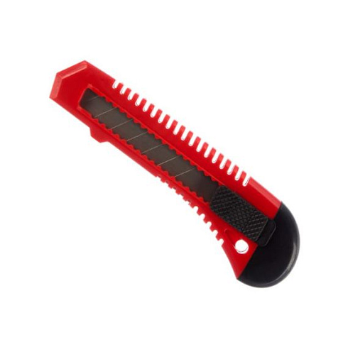 Нож пластмасс. 18мм со сдвижным фиксат. АБС-18 сегмент. лезвие ЗУБР (09155_z01)