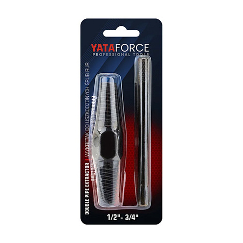 Экстрактор для извлеч.слом.резьбы из труб 1/2-3/4" компл. с воротком  YF-EX-Y214 ( 42154613)