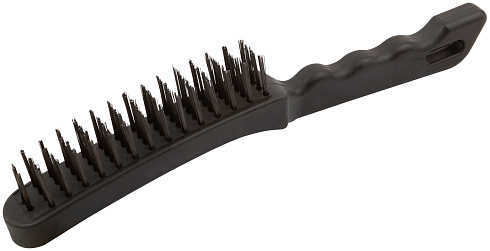 Щетка металлическая 4-рядная, пласт.ручка Шабашка 153-0004