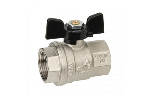 Кран шаровый BUGATTI 302 3/4" F-F (бабочка) 