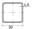 Трубы проф. 20х20х1,5 (6)