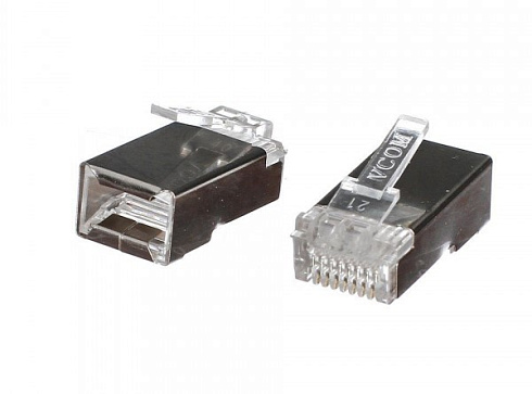 Коннектор экранированный VCOM RJ45 8P8C FTP категория 5