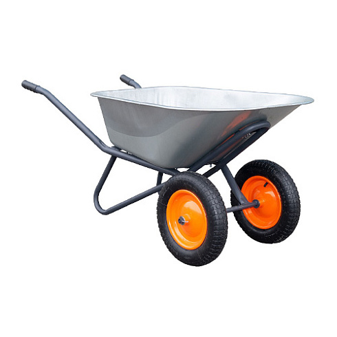 Тачка строительно-садовая 110л 2-х колесная, колесо 4,8 ШАХТЕР (8052270)