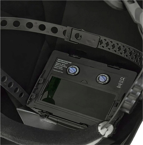 Маска сварочная "Хамелеон"  AYGER Ф1 90х35 Din 3/11