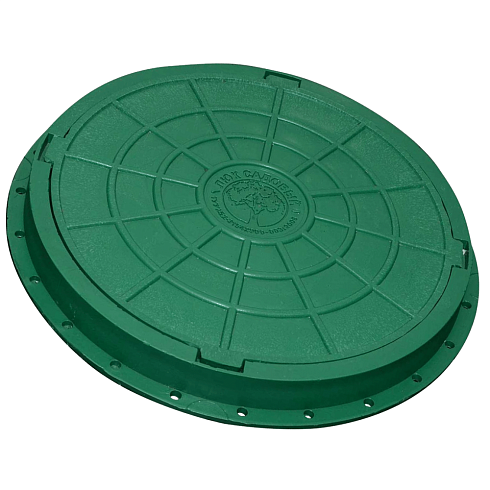 Люк полимерный  нагр. 15kH черный, зеленый ЛМ 60 