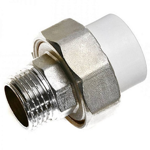 Муфта разъем. "Американка"  с нар.р. PPR - 25 x 1/2