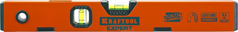 Уровень KRAFTOOL PROKRAFT-M коробч.магнит.,2ампулы,0,5мм/м,1000мм