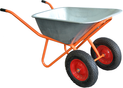 Тачка строительная 110 л 2-х колесная ПРОФИ (4,80/4,00-8)