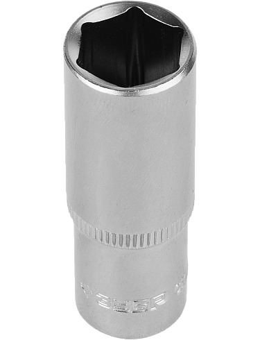 Головка торцевая удлиненная 1/2, 22мм ,6-гр.-FLANK. с насеч. Cr-V ЗУБР (27726-22)