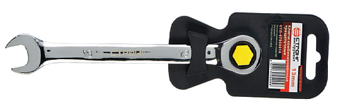 Ключ комбинир. трещоточный 17мм СТП-97900017