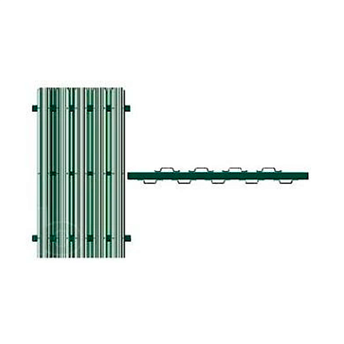 Штакетник фигурный двусторонний П 2,00м (коричневый RAL-8017)