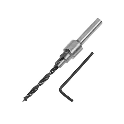 Сверло с зенкером для мебел.стяжек 5мм/зенкер 9,5мм (для стяжки 7х50) (36431)