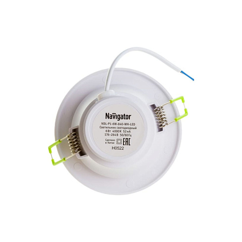 Светильник NDL-P1-6W-840-WH-LED (белый) Navigator 94833