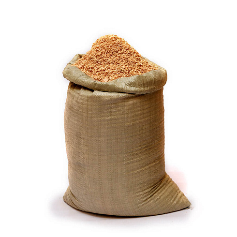 Опилки в мешках