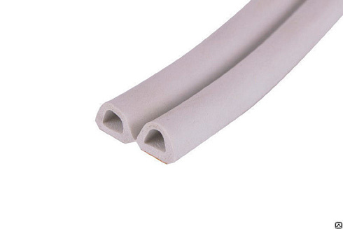 Уплотнитель D белый 9х8мм (бухта 100м)