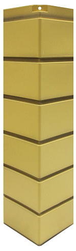 Угол наружный для фасадной панели Nordside Гладкий кирпич "Желтый" 0,119х0,463_L