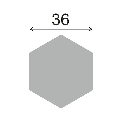 Шестигранник г/к 36 (Сталь сорт констр СТ20)