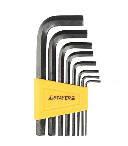 Ключи-набор имбусовые, 2-10мм STAYER, 8 пред. (27405-Н8)