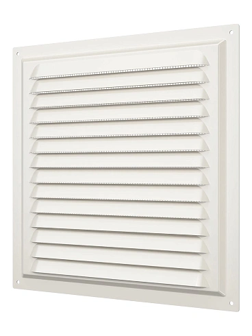 РЕШЕТКА вентиляционная вытяжная стальн. с сеткой 250 Х 250 БЕЖ. (2525МЭ Ivory)