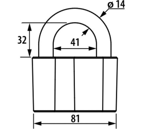 Замок навесной ЧАЗ-ВС-2-60-01 "Милитари"