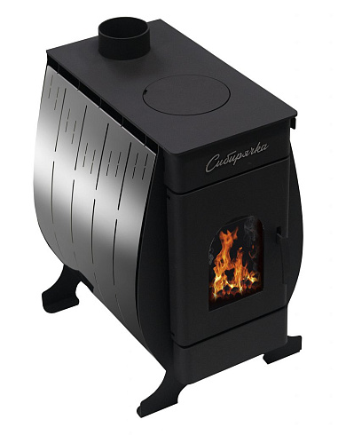 Печь воздухогрейная НМК "Сибирячка" 9 (кожух нерж.сталь)