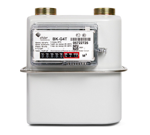 Счетчик газа ВК G 4 (слева направо) ELSTER 