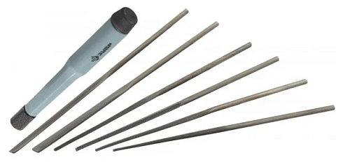 Надфили 140мм, Набор 6 штук в чехле "Зубр Мастер" (16053-Н6)