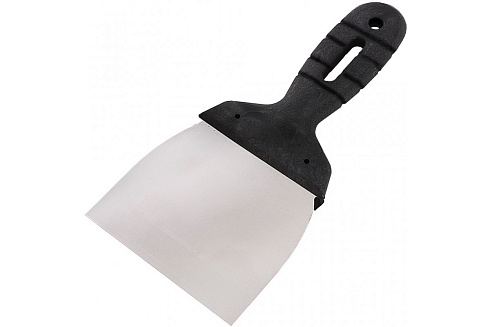 Шпатель  LUX нерж.100мм пластик ручка