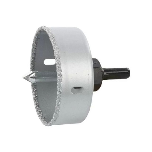 Коронка-чашка с карбид-вольфрам. крошк.,в сборе, высота 25мм, 76мм ЗУБР "Профессионал" 33360-076_z01