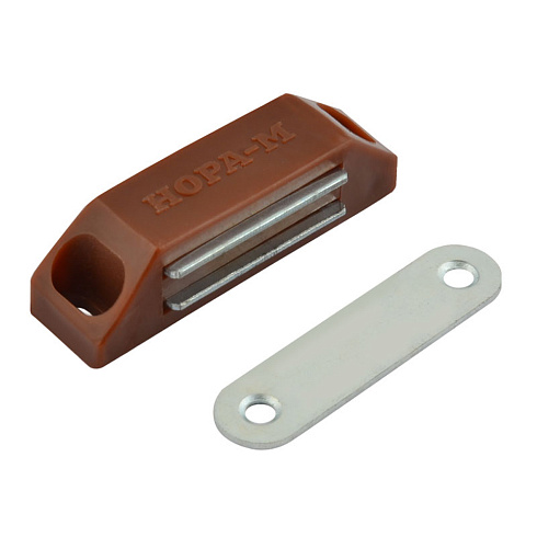 Защелка магнитная №2 58мм (коричн) Нора-М