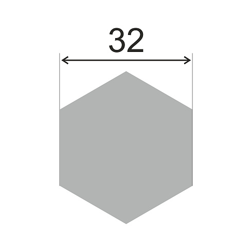 Шестигранник г/к 32 (Сталь сорт констр СТ20)