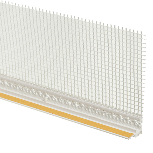 ПРОФИЛЬ ПВХ примыкающий оконный с армир.сеткой, стандарт 9мм х 2,4м