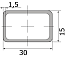 Трубы проф. 30х15х1,5 (6)
