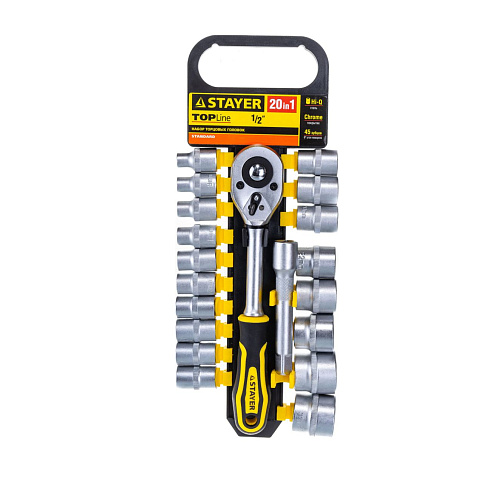 Торцевые головки (Набор) 20 предм. Stayer RSS 20L (27750-Н20)