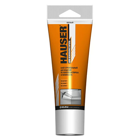 Клей строительный для пенополистирола 180гр белый "Hauser" (212178)