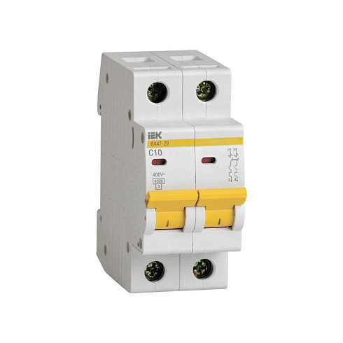 Выкл.авт.мод.2п C 10А ВА 47-29 4,5кА ИЭК