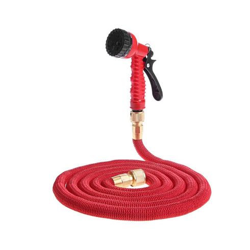 Шланг с лейкой MAGIC HOSE красный 45м