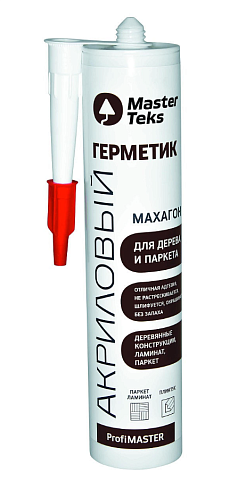 Герметик для древесины "PROFIMASTER" Махагон 290 мл "MASTERTEKS"