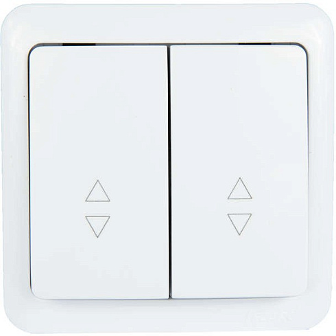 Выкл.2-кл.ОП VIOLA 10А проходной бел. Lezard 751-0200-106