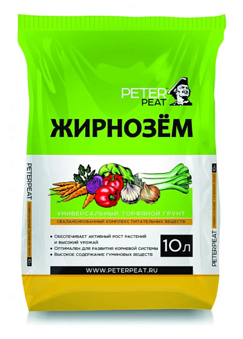 Грунт "Жирнозем" универсальный 10л Питэр Пит