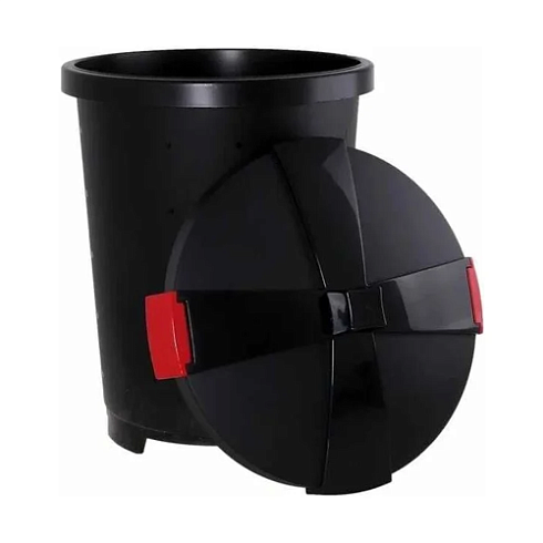 БАК ПЛАСТИК. 65Л ХОЗЯЙСТВЕННЫЙ С КРЫШКОЙ (ЧЕРНЫЙ) Бытпласт