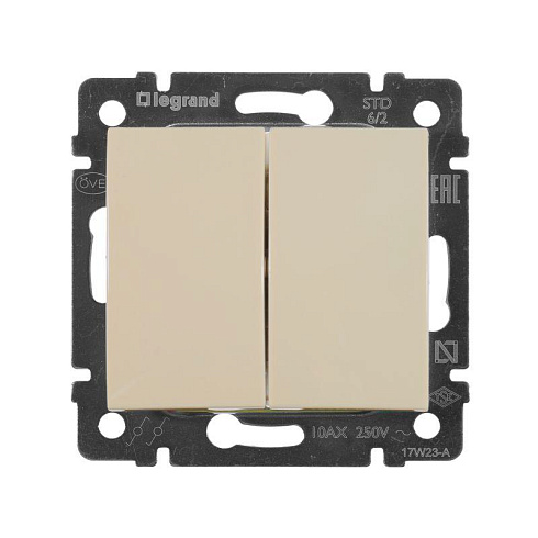 Выкл механизм. 2-кл на 2 напр СП Valena сл.к.Leg774308