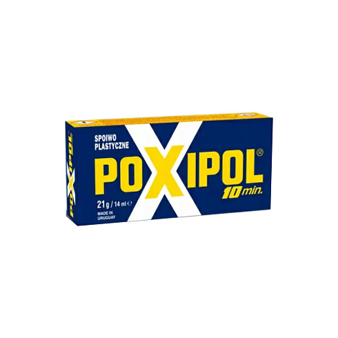 КЛЕЙ "POXIPOL" ЦВЕТ МЕТАЛЛА 14 МЛ (6/60/240) СИНЯЯ ЭТИКЕТКА (10748)