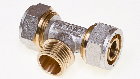 Тройник редукционный М 1/2"x16 (наружн)