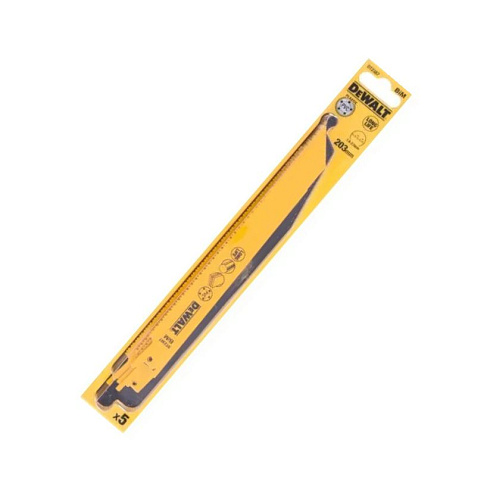 Полотно сабельное DeWalt 203х1.8/2.5мм S1122VF