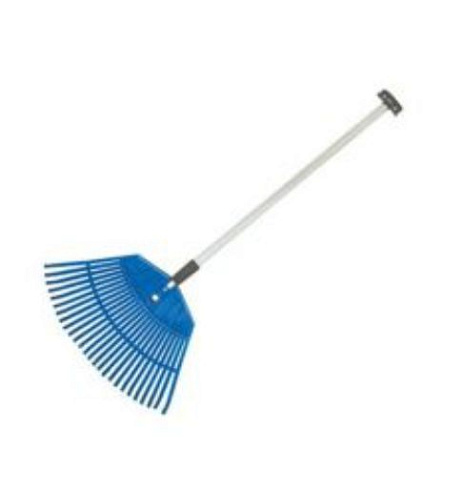 Грабли веерные большие 26 зубьев в сборе 580х340мм с алюм.ручкой 1,48м 