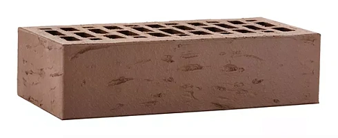 Кирпич лицевой пустотел. коричневый Рустик 1NF M-175