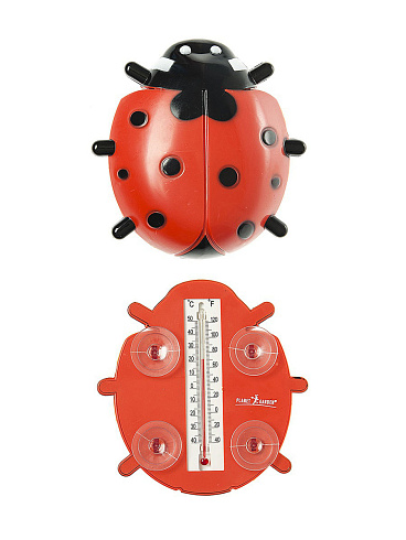 Термометр уличный на липучке Божья коровка