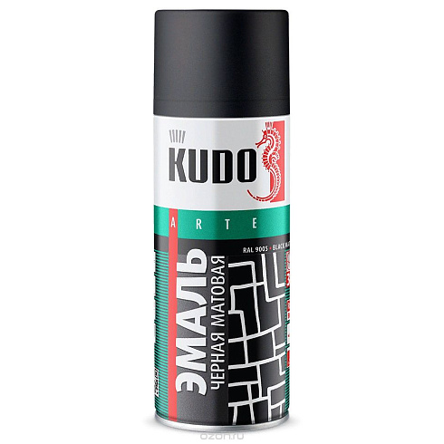 Краска Аэрозоль (алкид) Черная матовая RAL 9005 520 мл "RAYDAY" RD-052