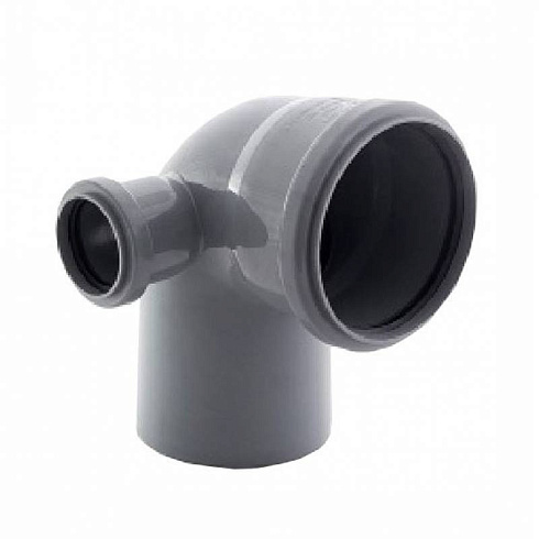 Отвод 110х90* с вых.50 справа 